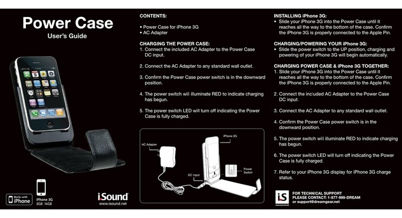 I.SOUND POWER CASE User manual