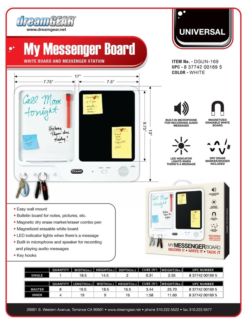 DreamGEAR MY MESSENGER BOARD datasheet