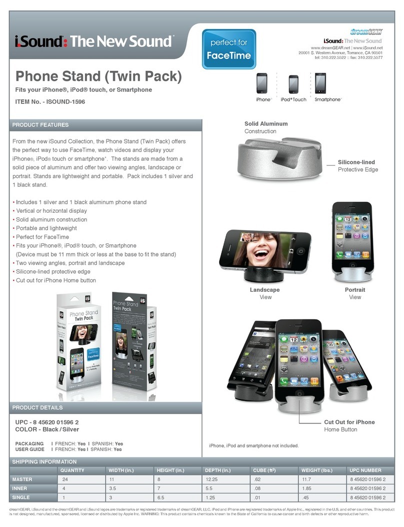 I.SOUND PHONE STAND TWIN PACK datasheet