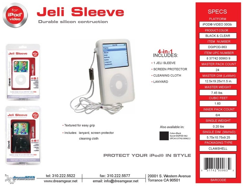 I.SOUND JELI SLEEVE User manual
