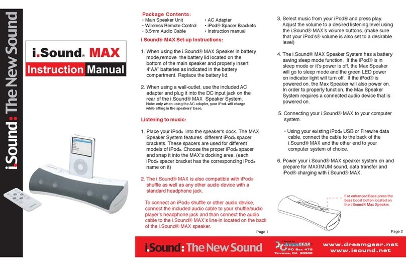 I.SOUND MAX instruction manual