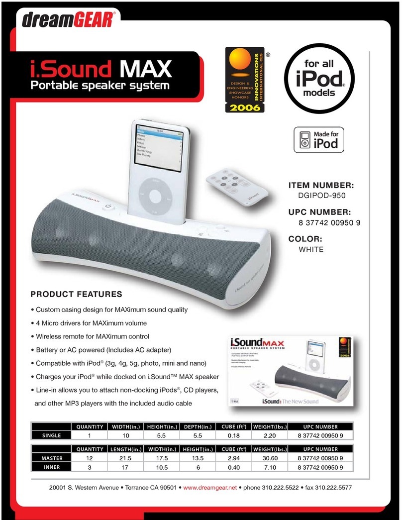 DreamGEAR MAX Operation manual DreamGEAR MAX Operation manual