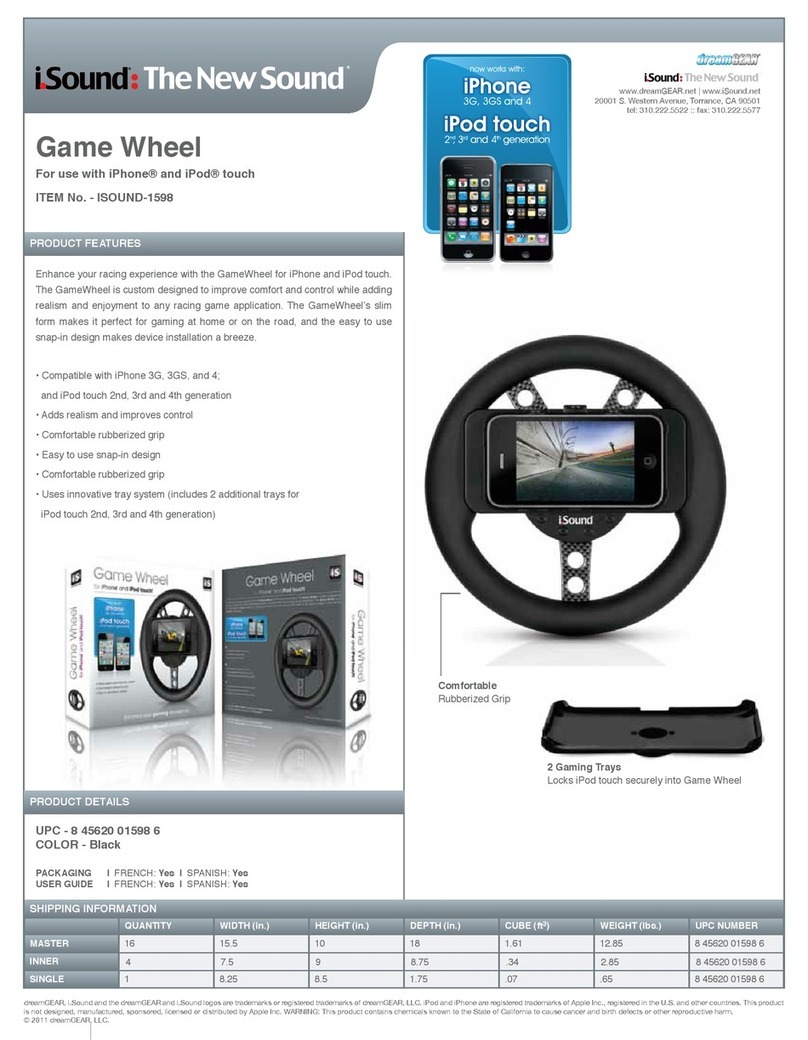 I.SOUND GAME WHEEL - FOR IPHONE AND IPOD TOUCH datasheet