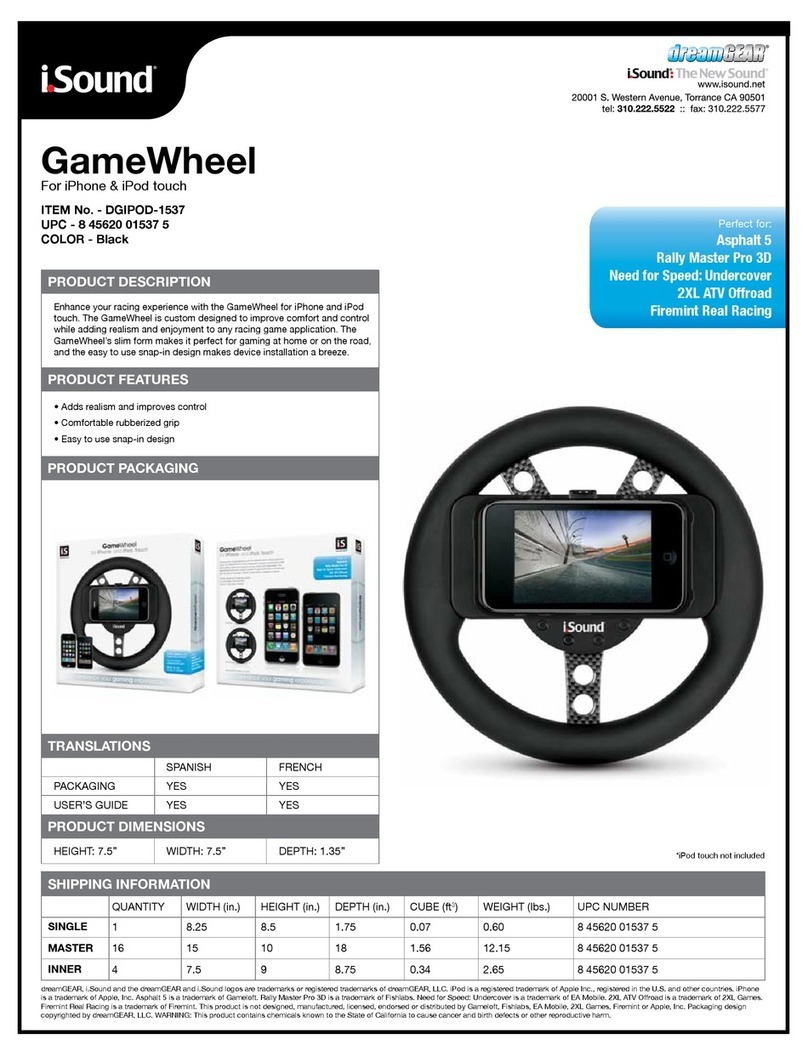 I.SOUND GAMEWHEEL datasheet