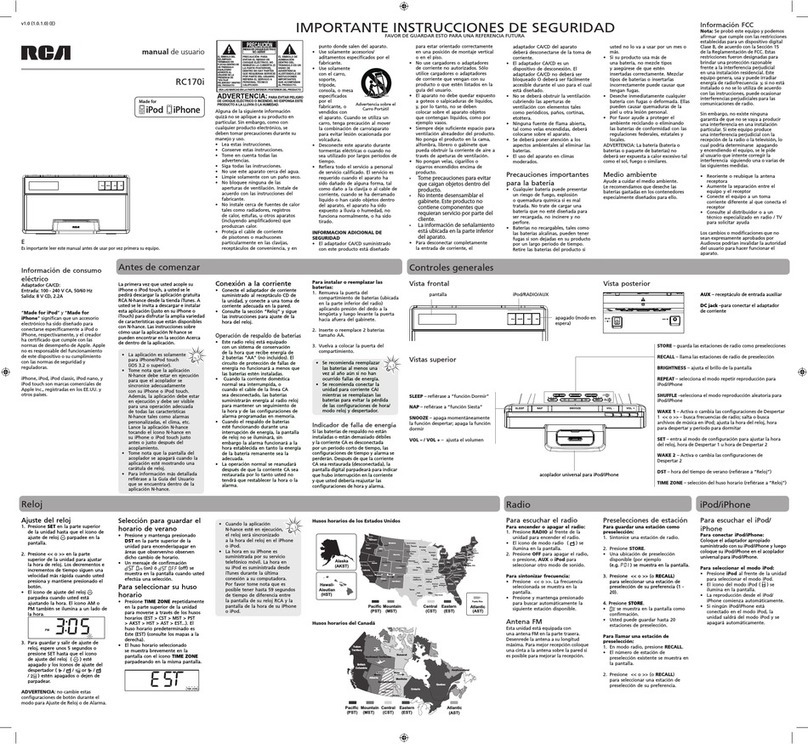 RCA RC170i Instruction Manual