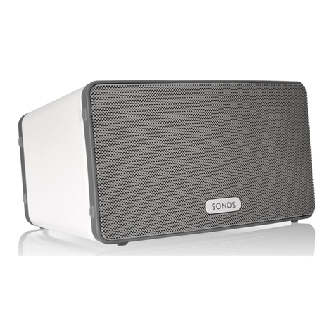 Sonos Play 3 User manual Sonos Play 3 User manual