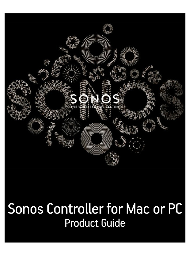 Sonos Controller for MAC User manual