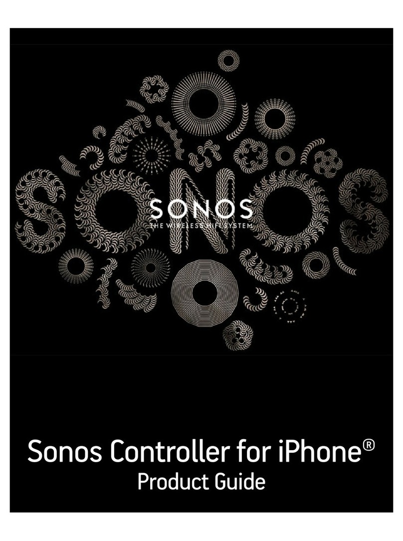 Sonos Controller for iPhone User manual