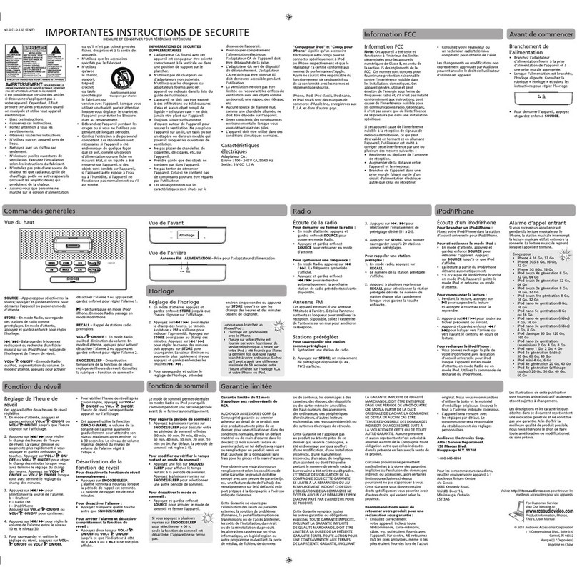 RCA RC150i User manual