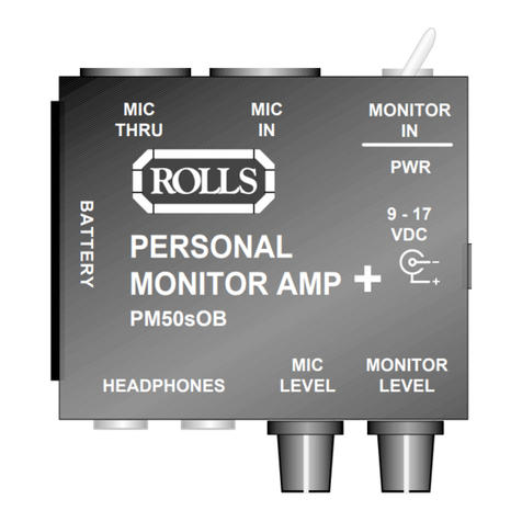 Rolls PM50SBMN owner's manual