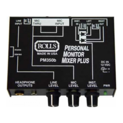 Rolls PM350B User manual