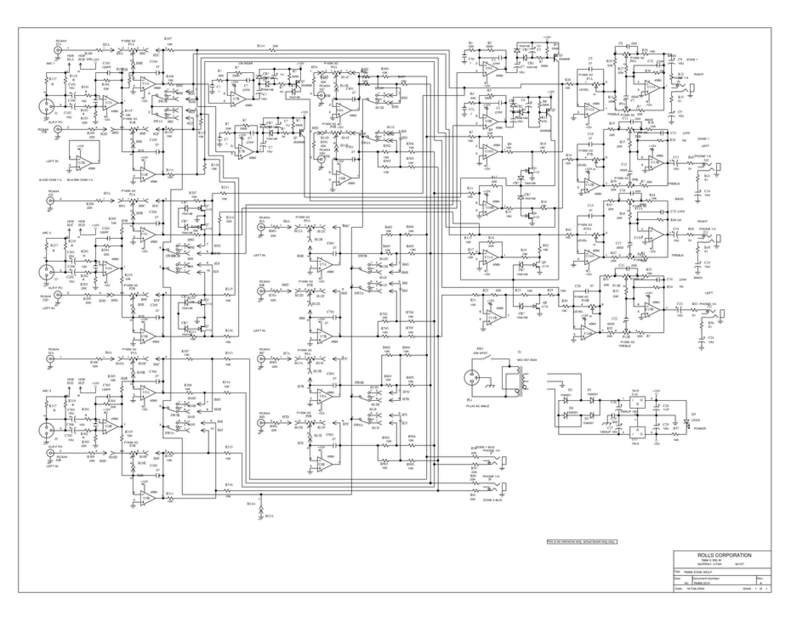 Rolls RM68 - SCHEMA Schematic diagram