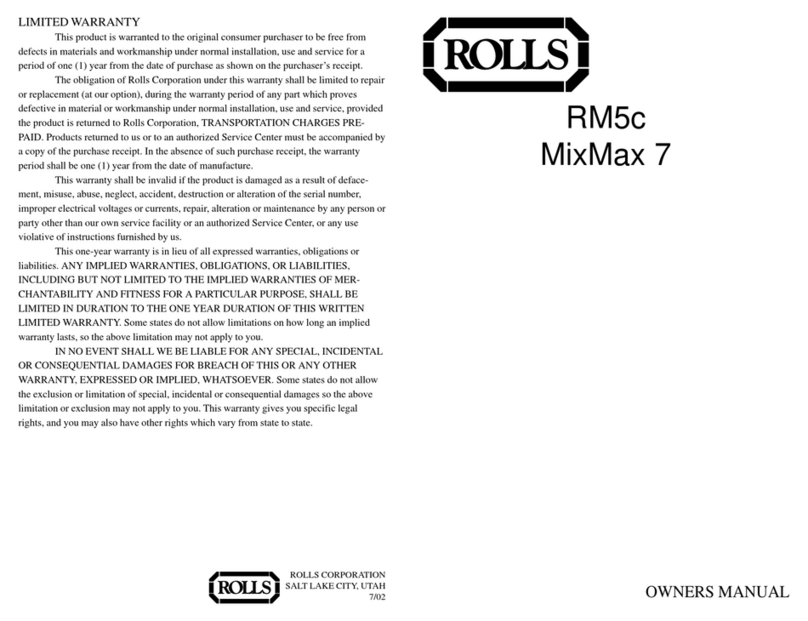 Rolls RM5C User manual