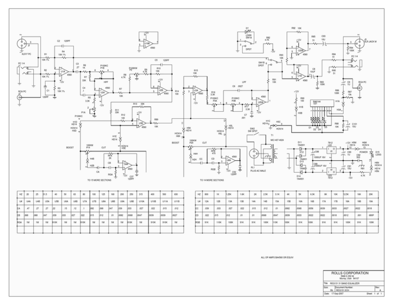 Rolls REQ131 - SCHEMA Wiring diagram