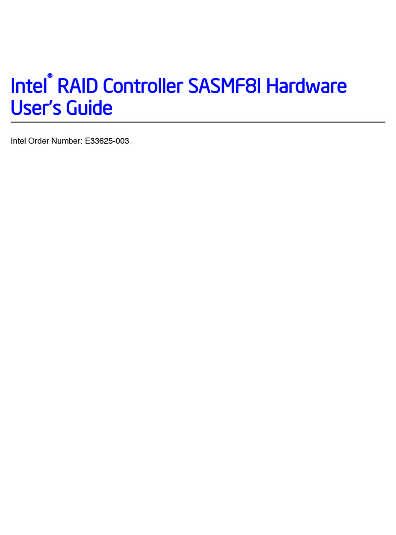 Intel SASMF8I - RAID Controller Hardware user's guide