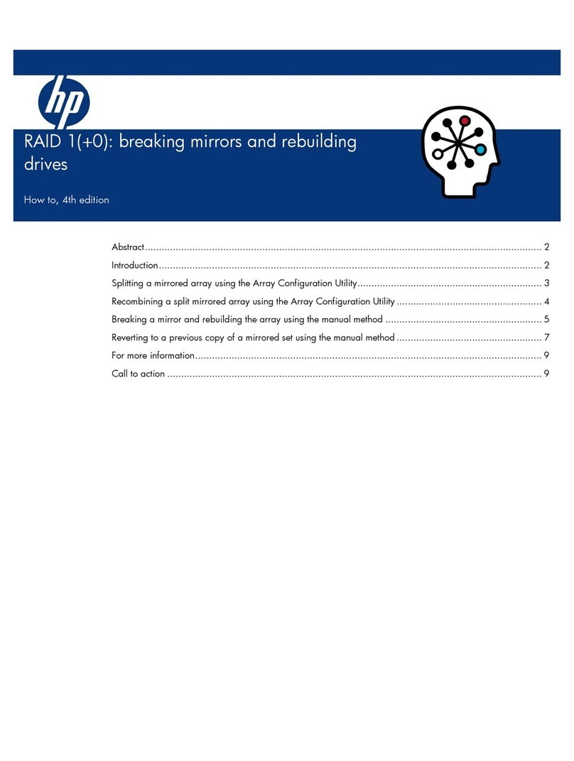 HP 3100ES - Smart Array RAID Controller User manual