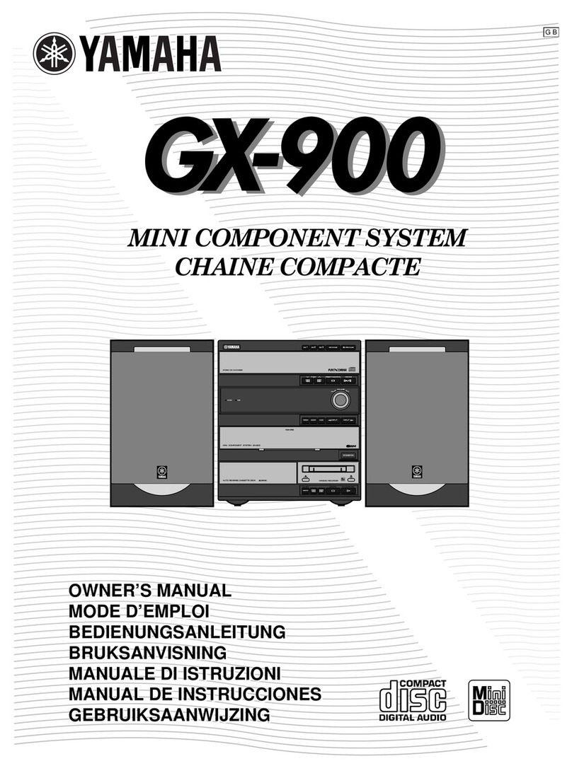 Yamaha GX-900RDS owner's manual
