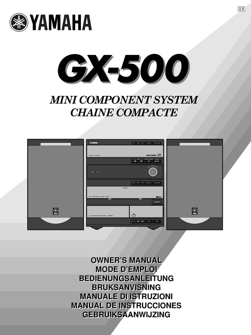 Yamaha GX-500RDS User manual