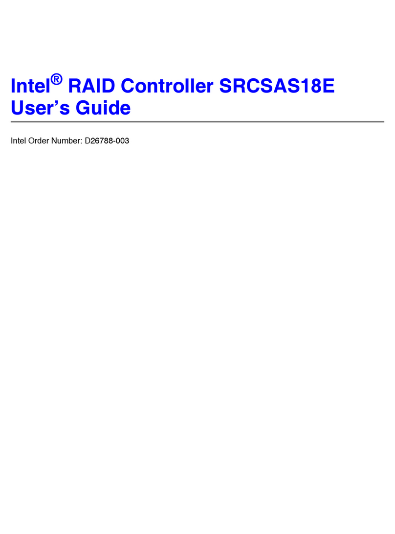 Intel SRCSAS18E - RAID Controller User manual