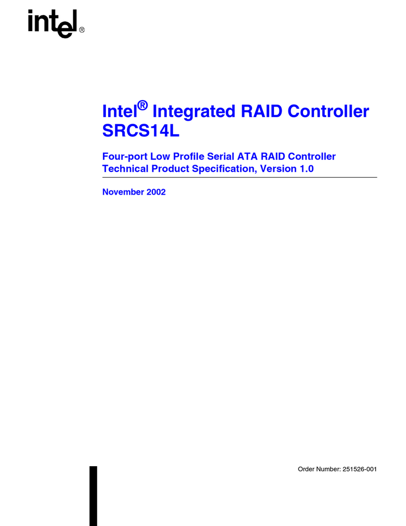 Intel SRCS14L - RAID Controller User manual