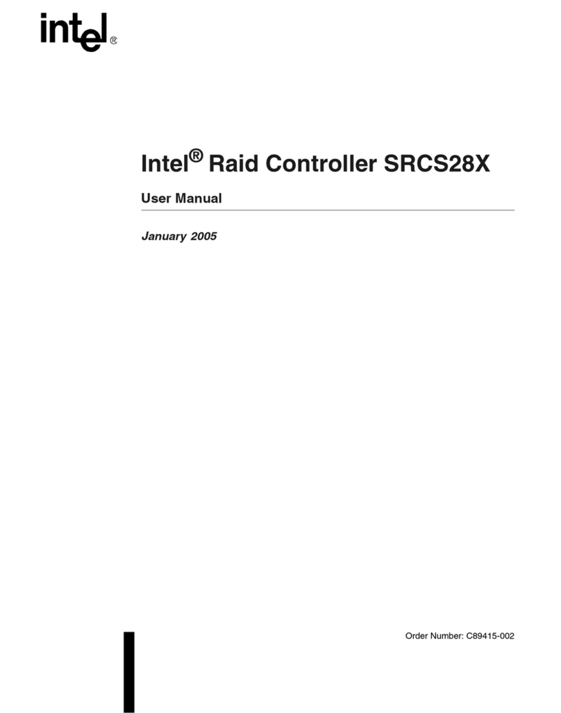 Intel SRCS28X - RAID Controller User manual