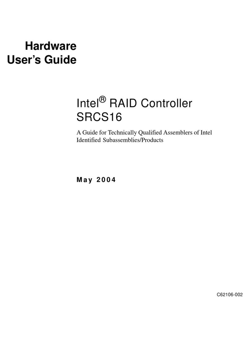 Intel SRCS16 - RAID Controller Installation manual