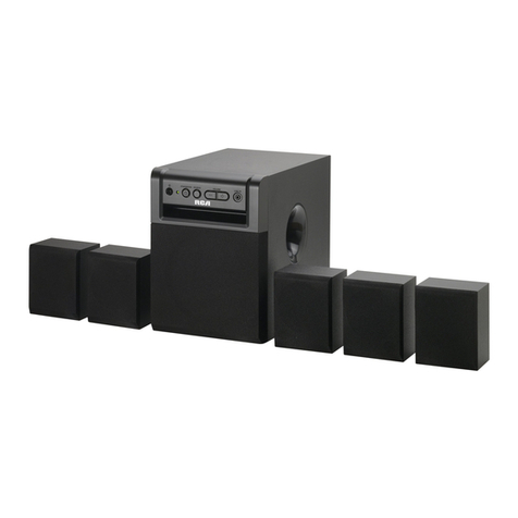 RCA RT151 - 5.1 Surround Sound Speaker System Instruction Manual