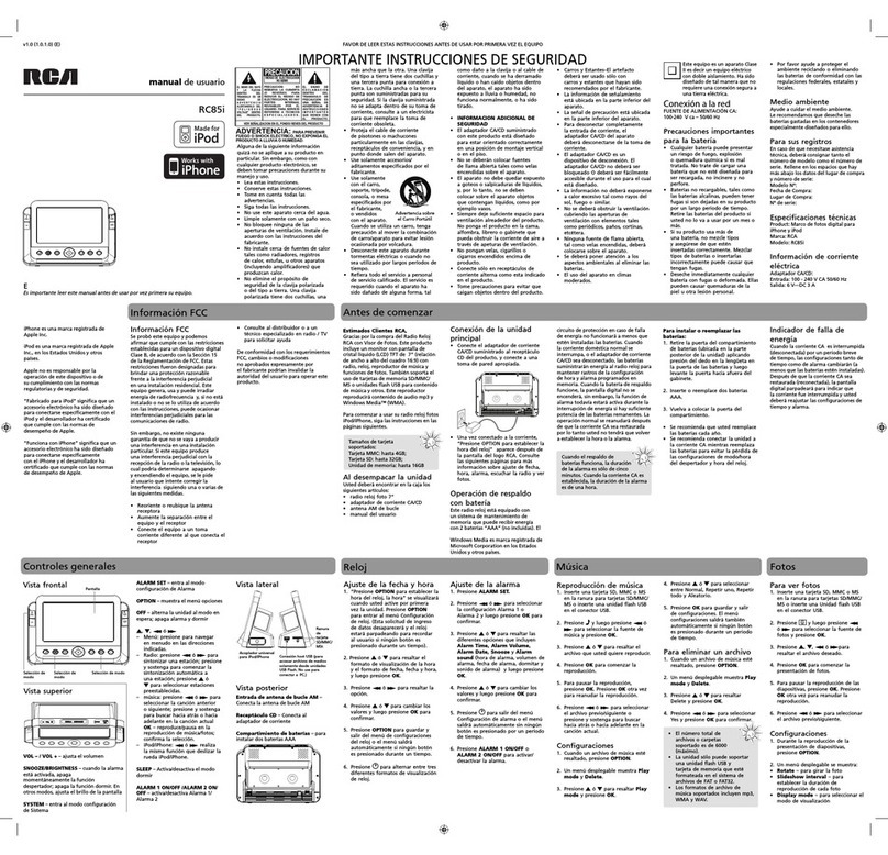 RCA RC85i Instruction Manual