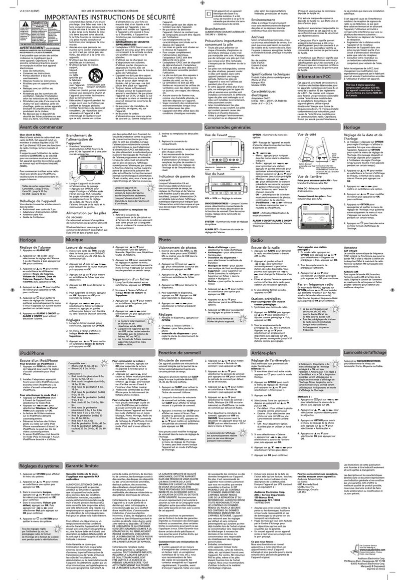 RCA RC85i User manual