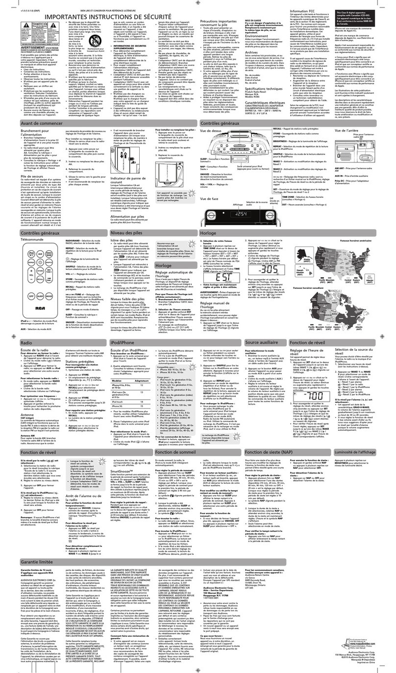 RCA RC66i User manual
