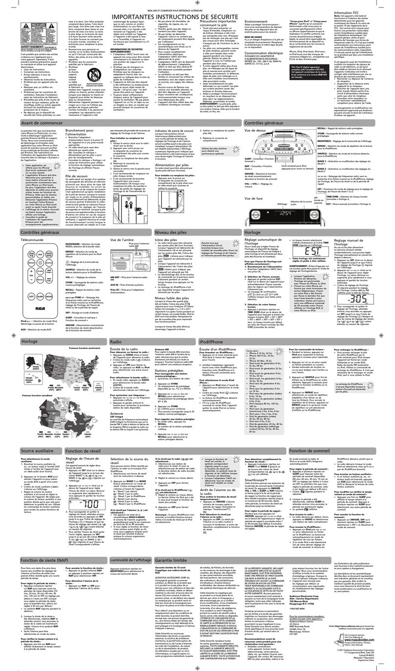 RCA RC180i User manual