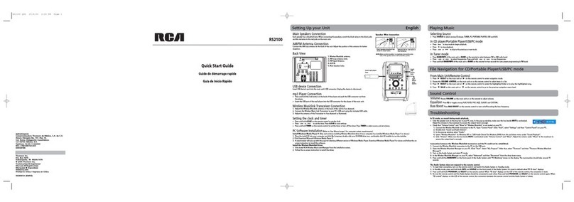 RCA RS2100 User manual