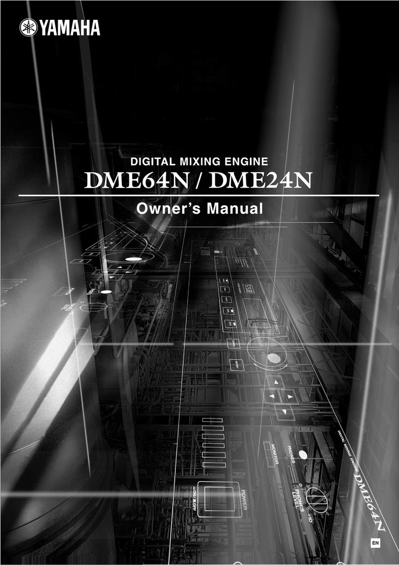 Yamaha DME64N - Pro Audio User manual