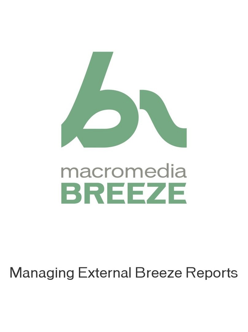 MACROMEDIA BREEZE-MANAGING EXTERNAL BREEZE REPORTS User manual
