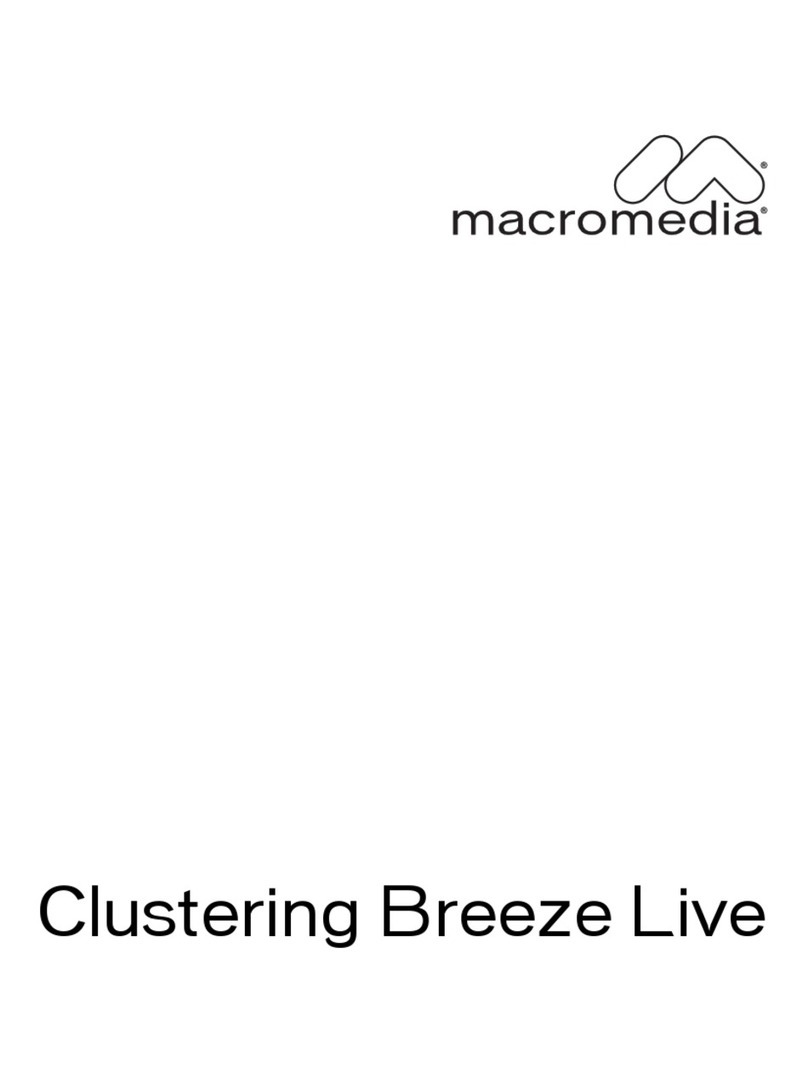 MACROMEDIA BREEZE-CLUSTERING BREEZE LIVE User manual