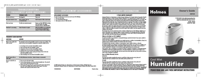 Holmes HM729 User manual