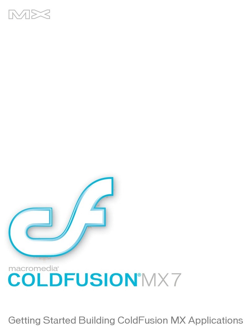 MACROMEDIA COLFUSION MX 7-GETTING STARTED BUILDING COLDFUSION... User manual MACROMEDIA COLFUSION MX 7-GETTING STARTED BUILDING COLDFUSION... User manual