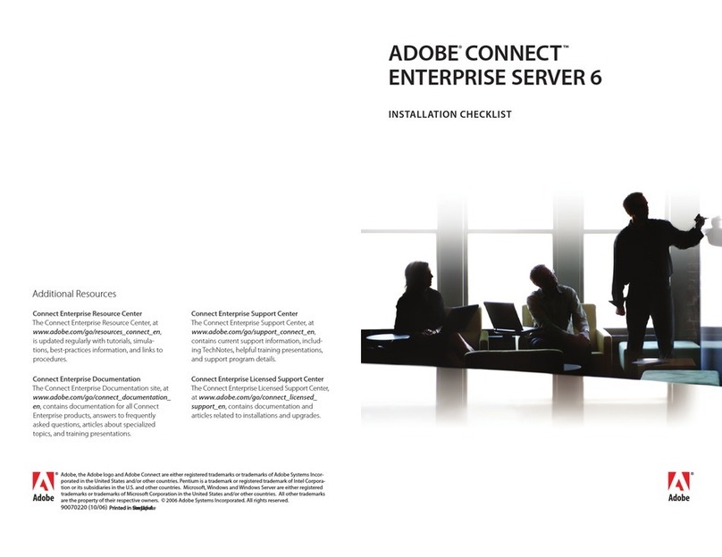 Adobe CONNECT ENTERPRISE SERVER 6-INSTALLATION... User manual