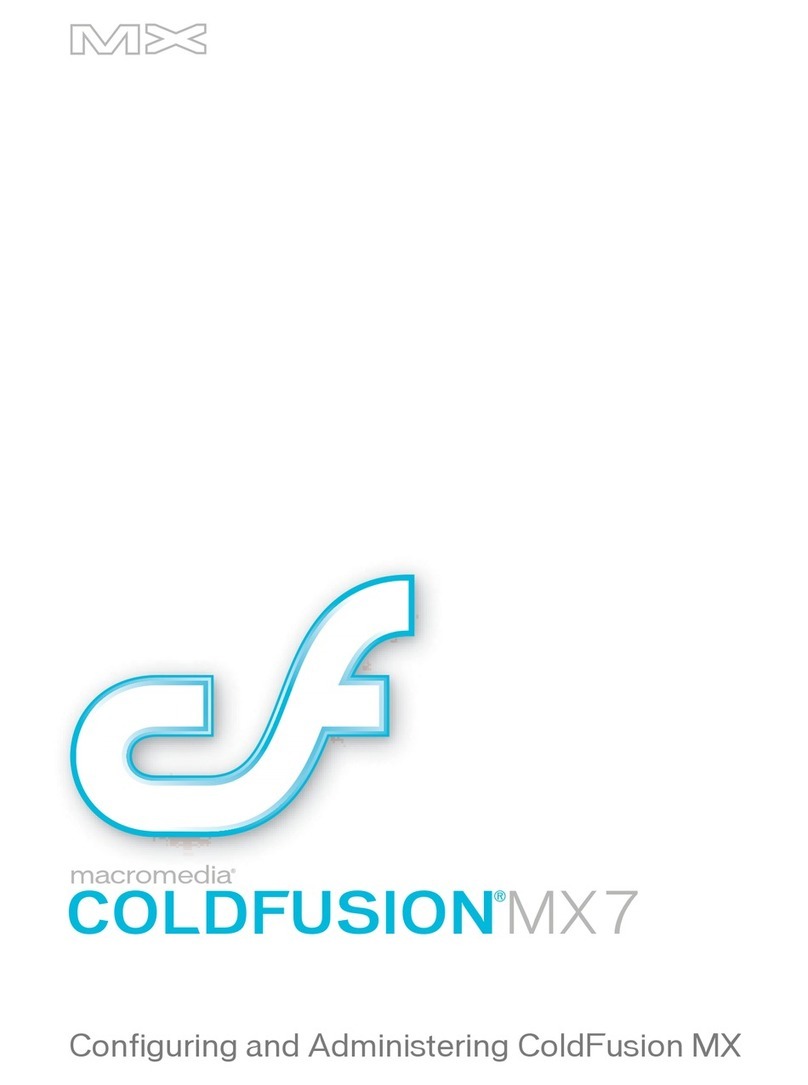 MACROMEDIA COLFUSION MX 7 - INSTALLING AND USING COLDFUSION... User manual MACROMEDIA COLFUSION MX 7 - INSTALLING AND USING COLDFUSION... User manual