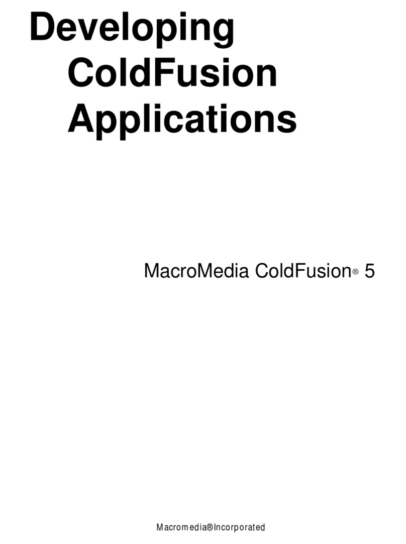 MACROMEDIA COLDFUSION 5-DEVELOPING User manual MACROMEDIA COLDFUSION 5-DEVELOPING User manual