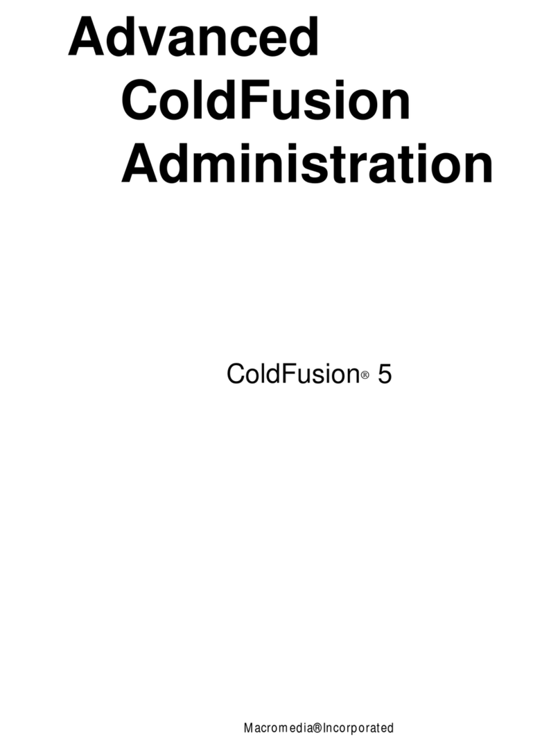 MACROMEDIA COLDFUSION 5-ADVANCED ADMINISTRATION User manual