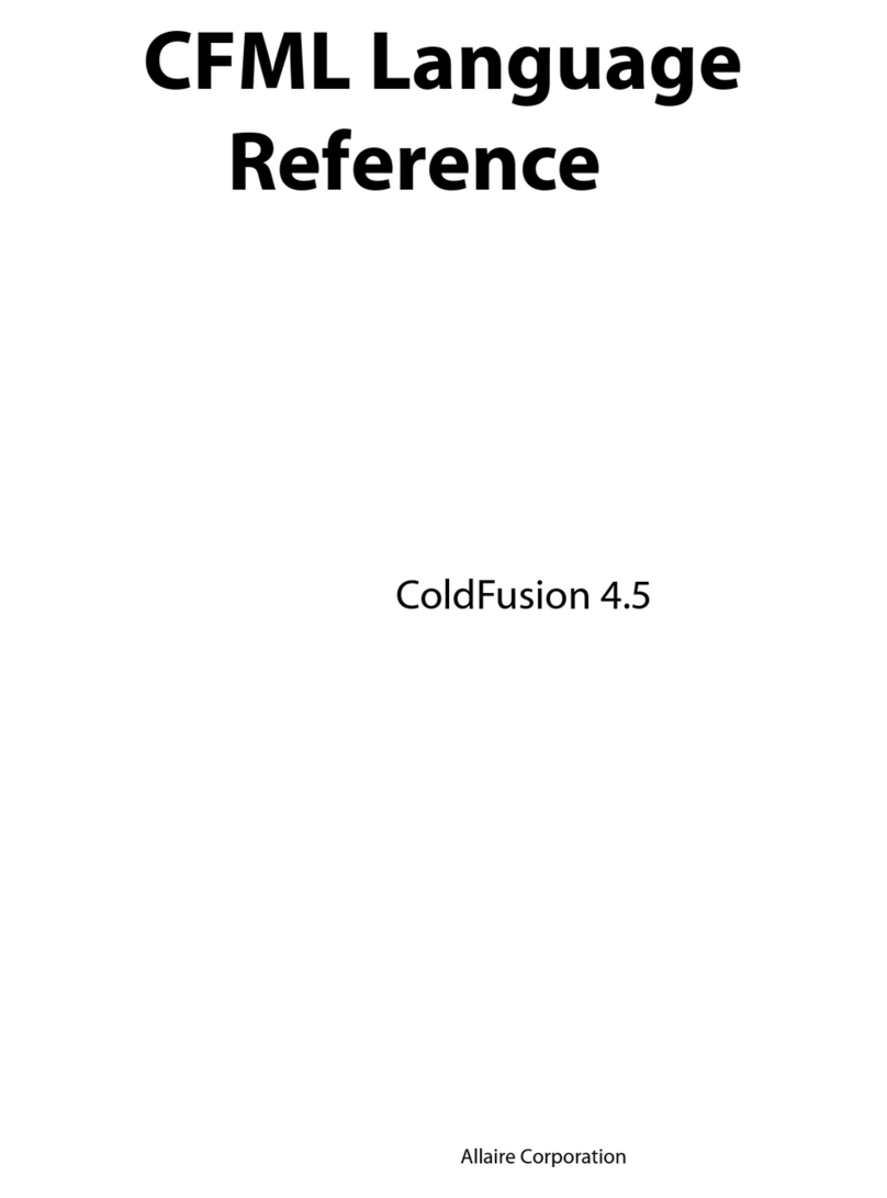 MACROMEDIA COLDFUSION 4.5-CFML LANGUAGE Service manual