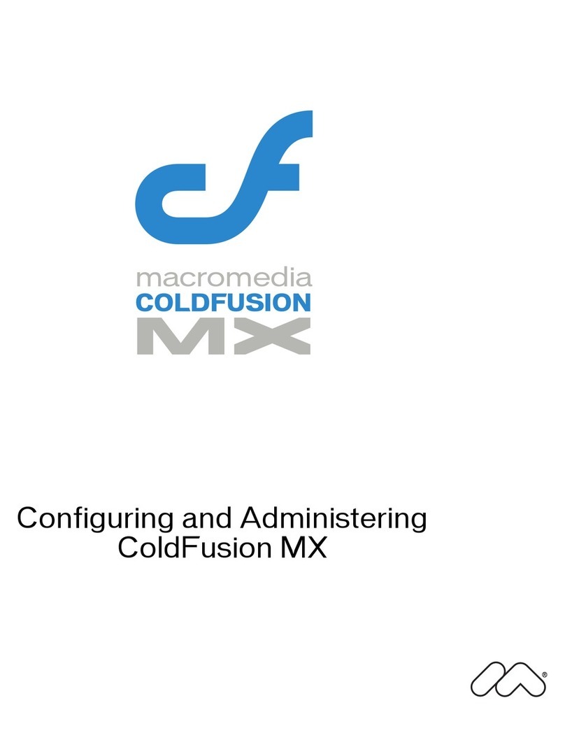 MACROMEDIA COLDFUSION MX 61 - CONFIGURING AND ADMINISTERING COLDFUSION... User manual MACROMEDIA COLDFUSION MX 61 - CONFIGURING AND ADMINISTERING COLDFUSION... User manual