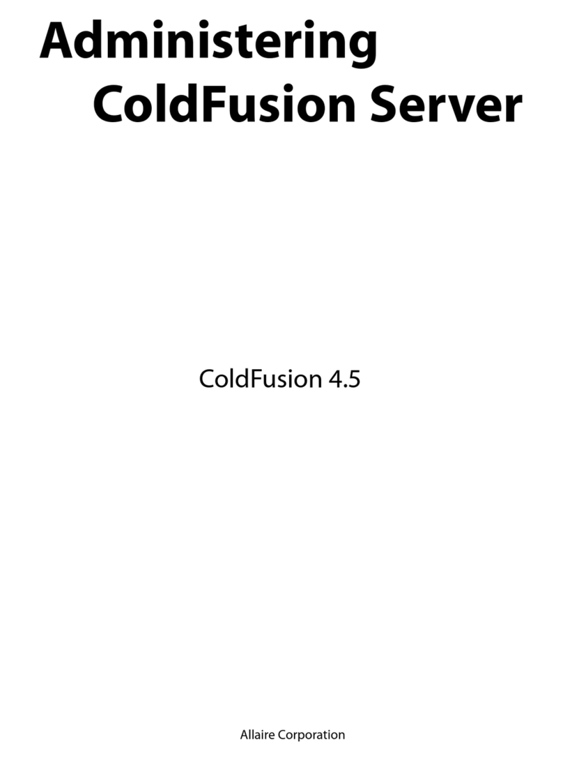 MACROMEDIA COLDFUSION 4.5-ADMINISTRING COLDFUSION... manual