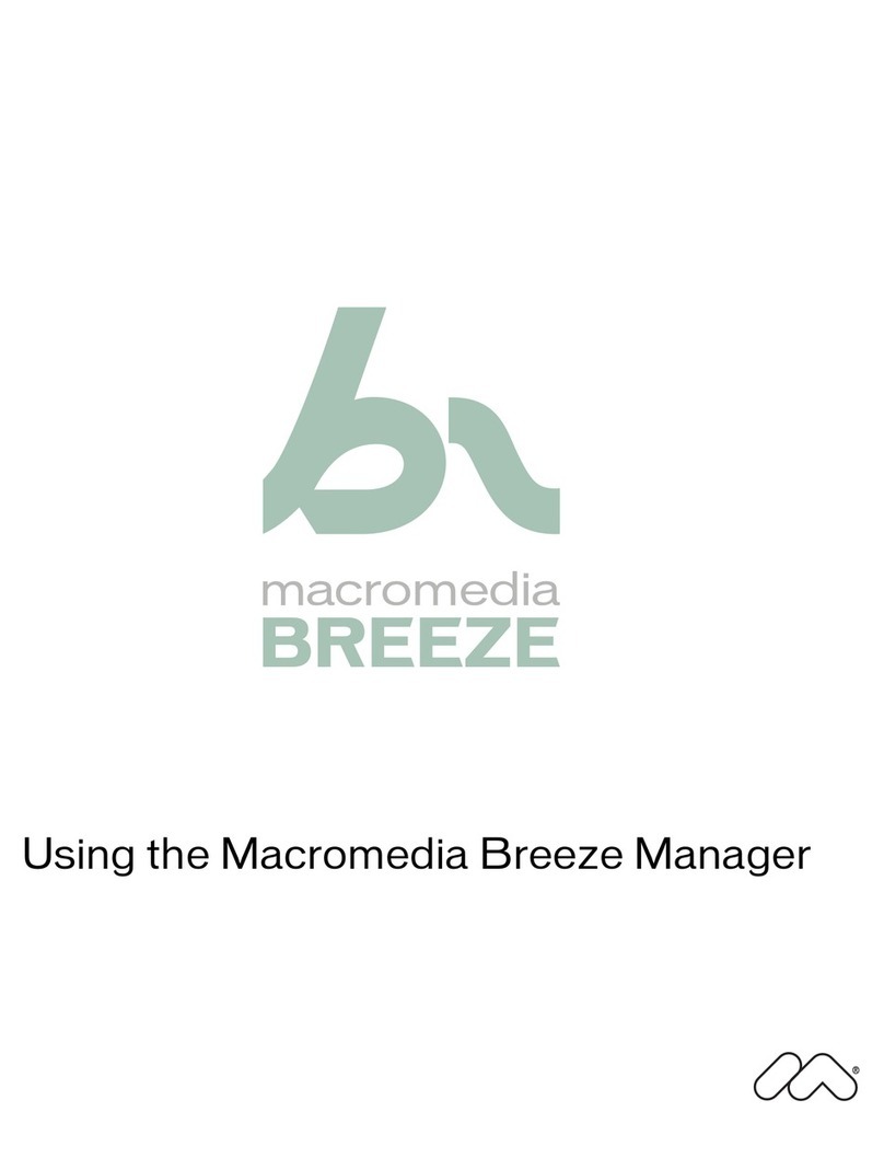 MACROMEDIA BREEZE-USING THE MACROMEDIA BREEZE MANAGER Use manual