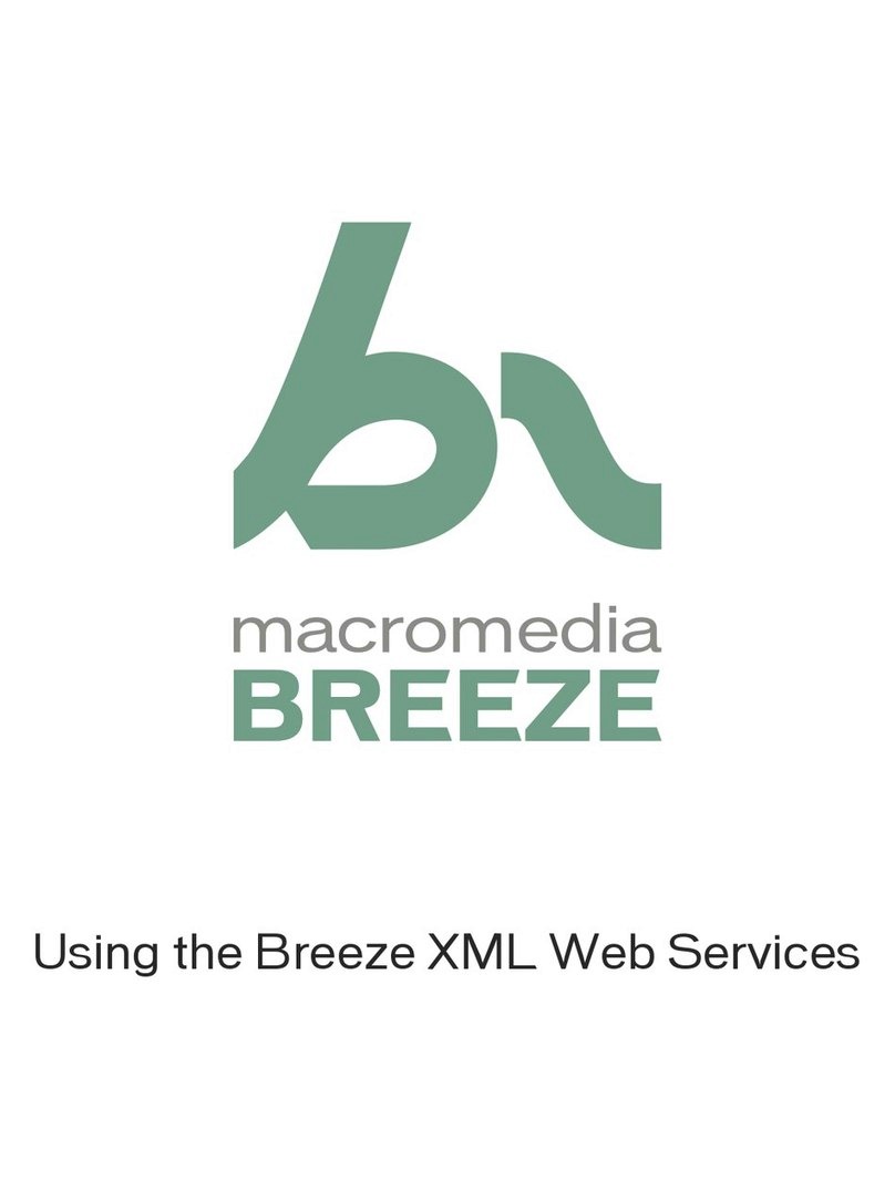 MACROMEDIA BREEZE-USING THE BREEZE XML WEB SERVICES Mounting instructions