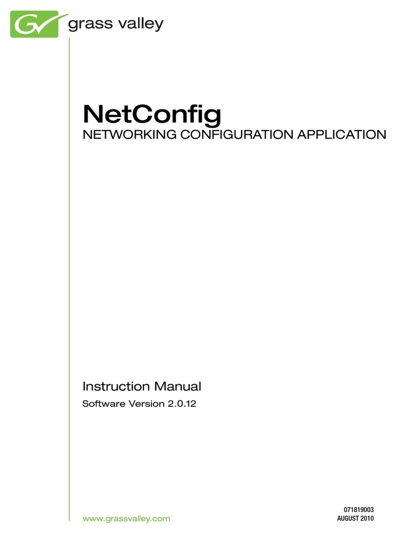 GRASS VALLEY NETCONFIG V2.0.12 User manual