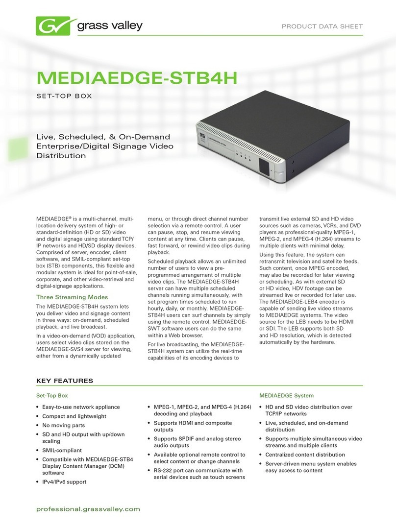 GRASS VALLEY MEDIAEDGE-STB4H datasheet