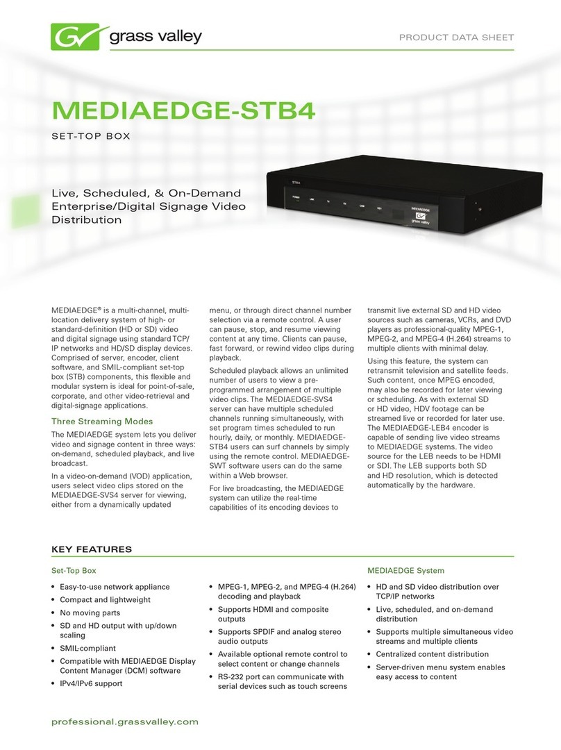 GRASS VALLEY MEDIAEDGE-STB4 datasheet