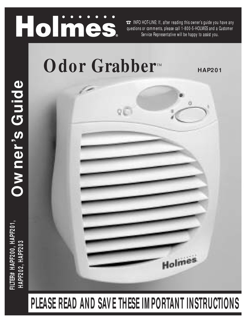 Holmes Odor Grabber HAP201 owner's guide
